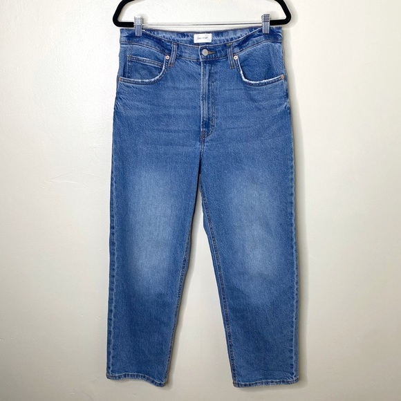 Oak and Fort Essential Straight Leg High Rise Jeans - Picture 1 of 8